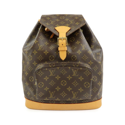 Louis Vuitton Montsouris Monogram Canvas, Brown, Canvas, Backpack
