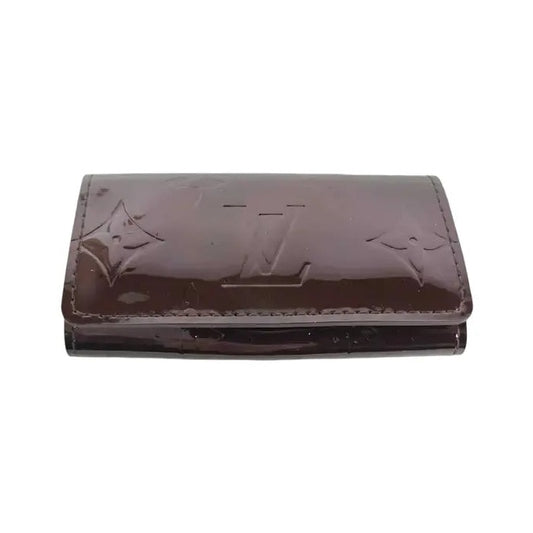 Louis Vuitton Multiclés 4 Cuir verni, Burgundy, Patent Leather, Wallet