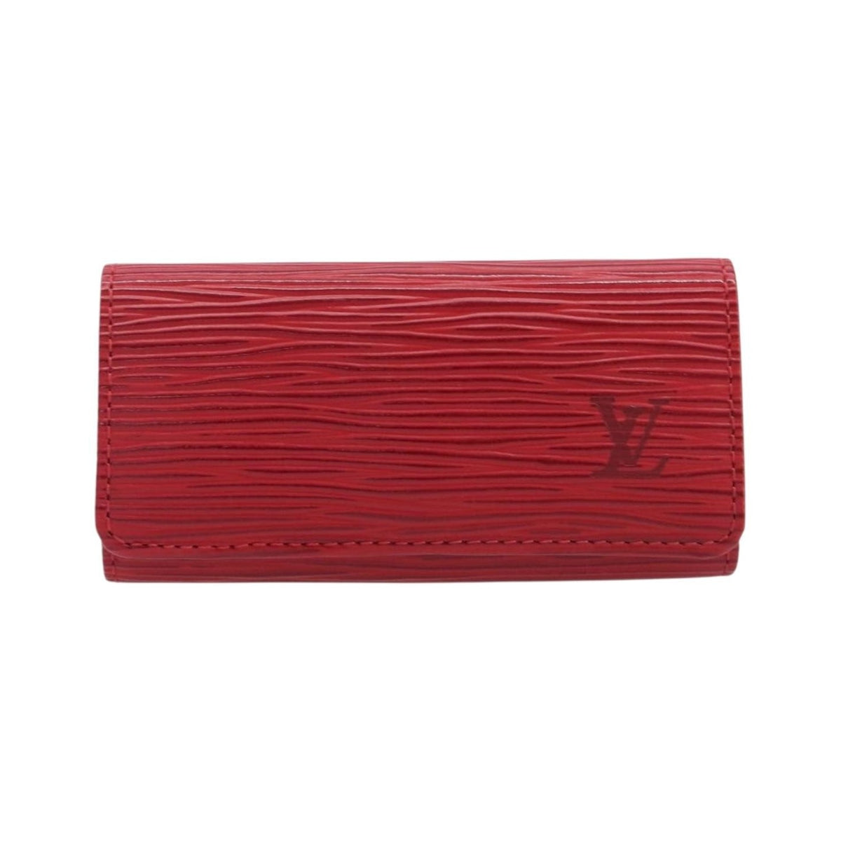 Louis Vuitton Multiclés 4 Cuir verni, Red, Leather, Wallet