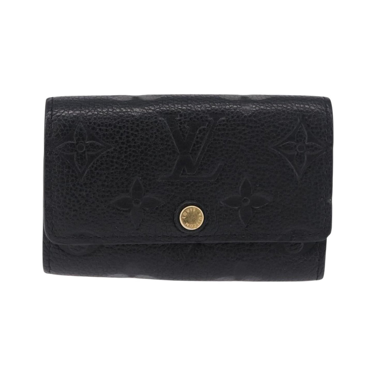 Louis Vuitton Multiclés 6 monogramme empreinte, Black, Leather, Wallet