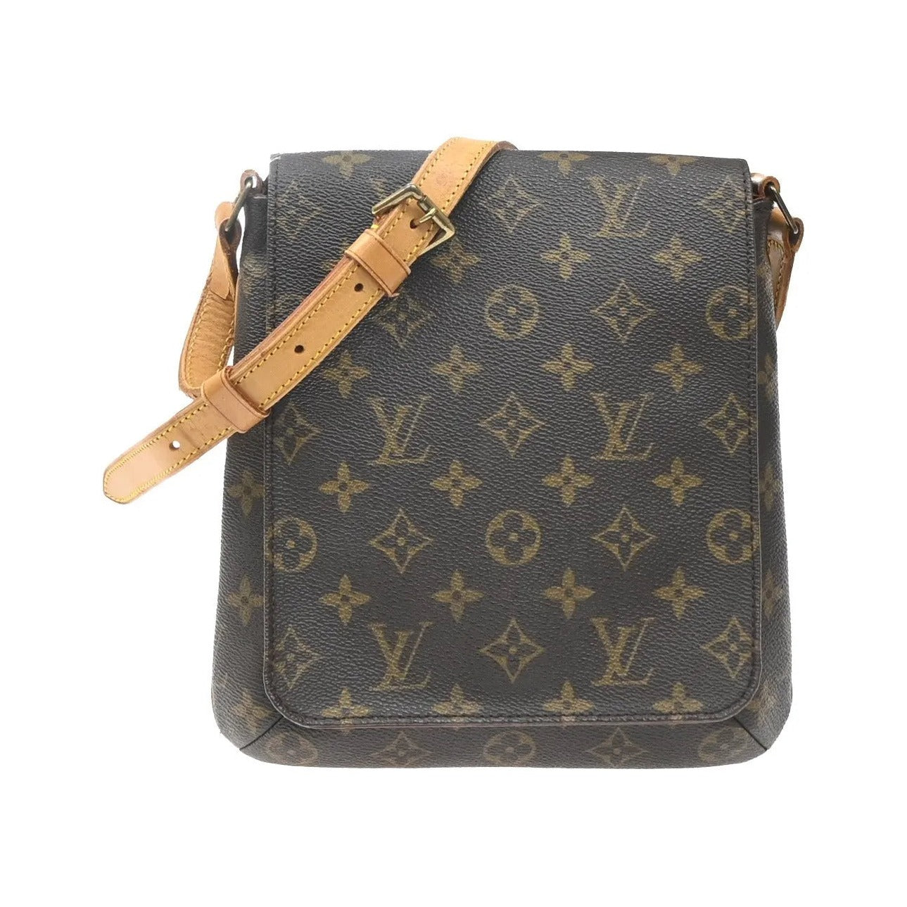 Louis Vuitton Musette Salsa Monogram Canvas, Brown, Leather, Shoulder Bag