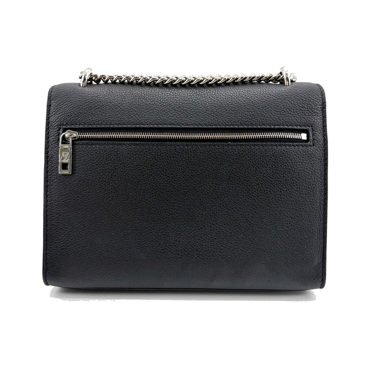 Louis Vuitton Mylockme Leather, Black, Leather, Handbag