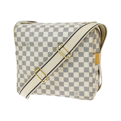 Louis Vuitton Naviglio Damier, White, Canvas, Shoulder Bag