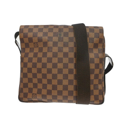 Louis Vuitton Naviglio Damier Ebene, Brown, Canvas, Shoulder Bag