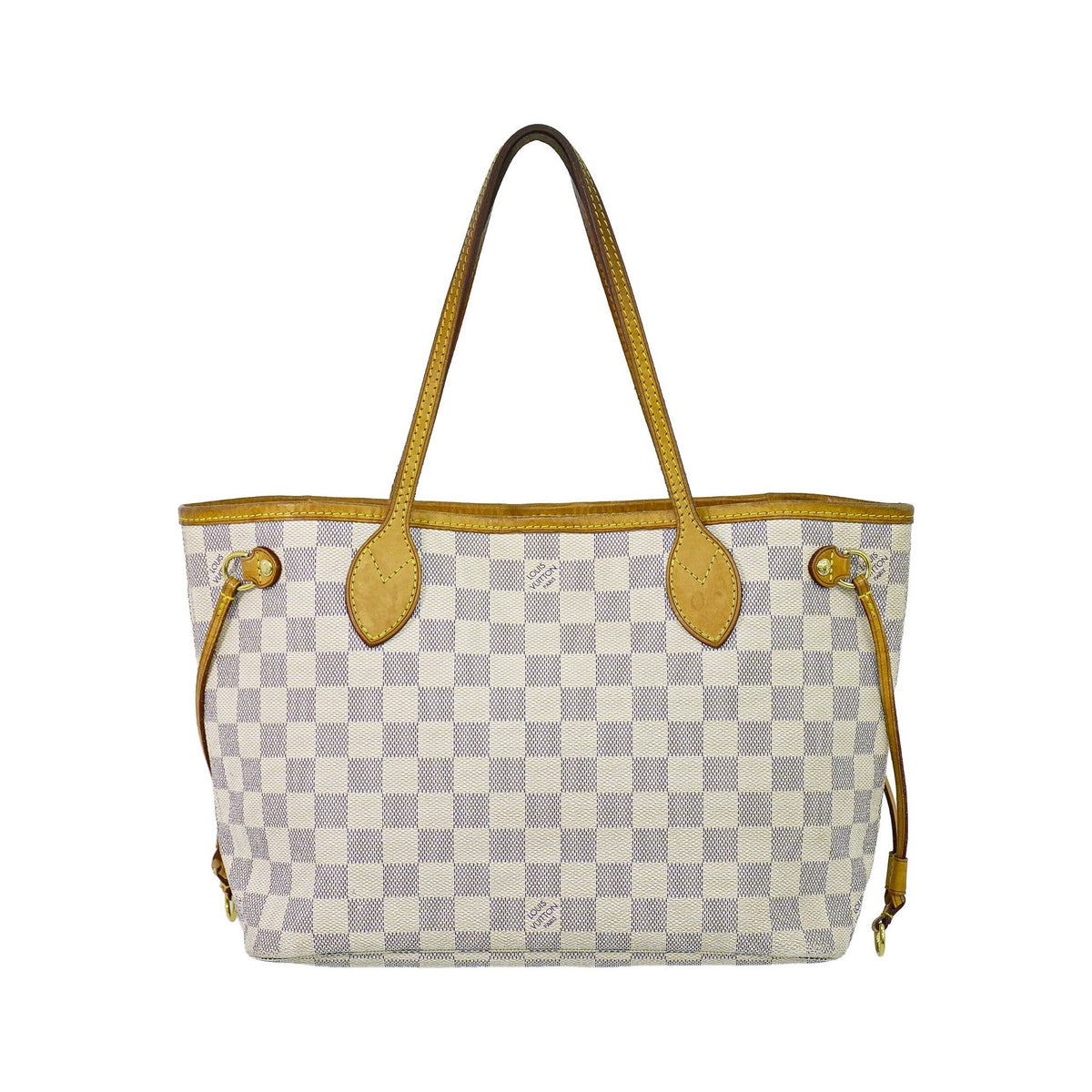 Louis Vuitton Neverfull Damier, Beige, Canvas, Tote Bag
