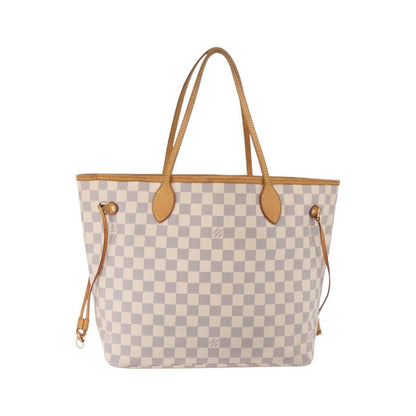 Louis Vuitton Neverfull Damier, White, Canvas, Tote Bag