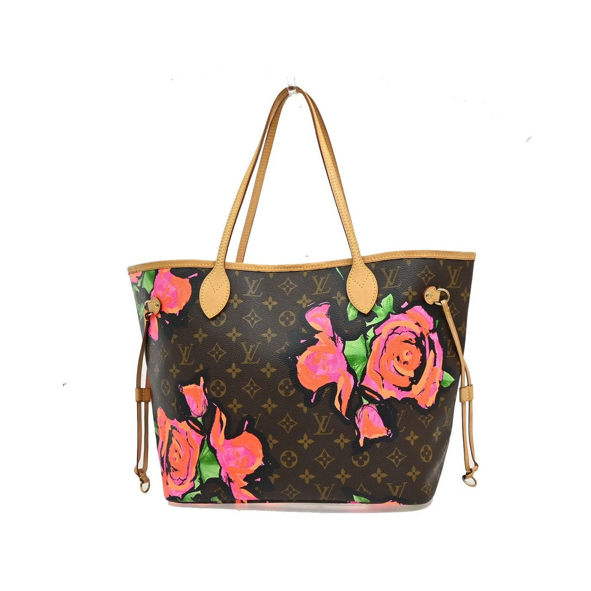 Louis Vuitton Neverfull Limited Edition Monogram Roses, Multicolour, Canvas, Tote Bag