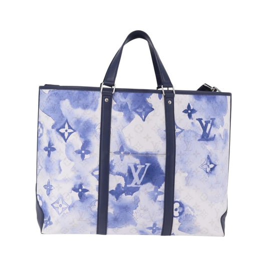 Louis Vuitton New Limited Edition Monogram Watercolor Canvas, Blue, Canvas, Tote Bag