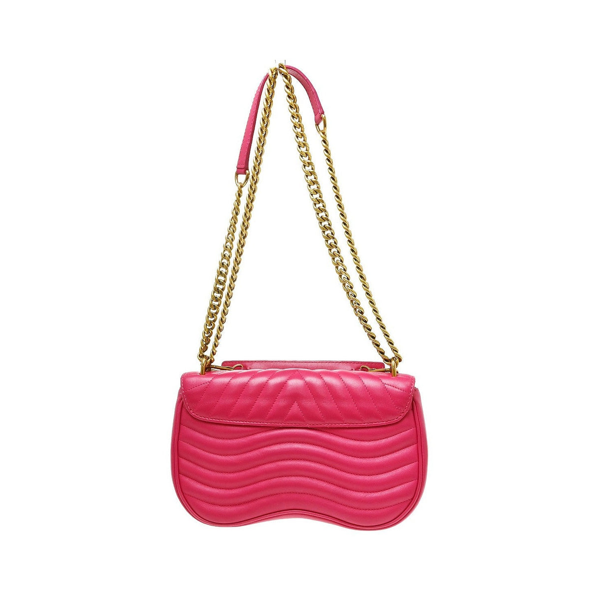 Louis Vuitton New Wave Chain Quilted Leather, Pink, Leather, Handbag