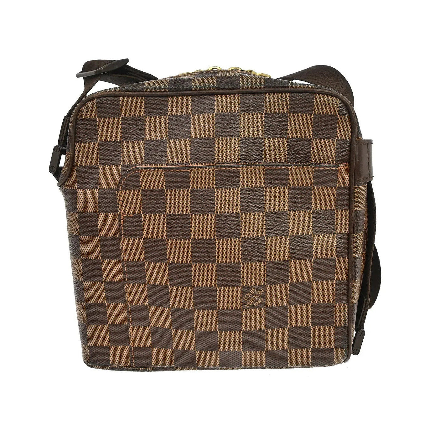 Louis Vuitton Olav Damier, Brown, Canvas, Shoulder Bag
