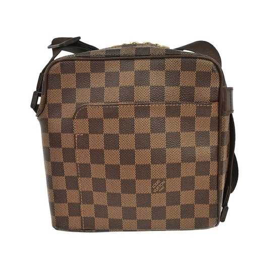 Louis Vuitton Olav Damier, Brown, Canvas, Shoulder Bag