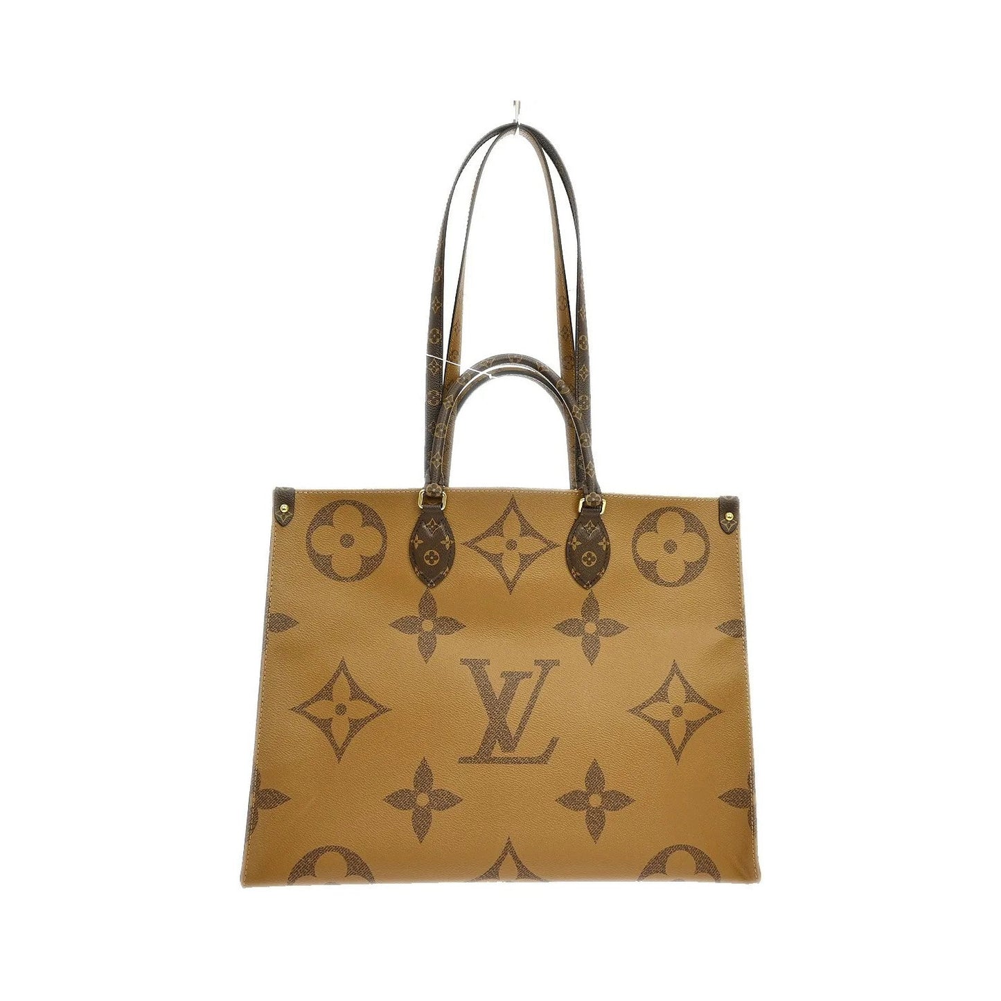 Louis Vuitton OnTheGo Monogram, Brown, Canvas, Tote Bag