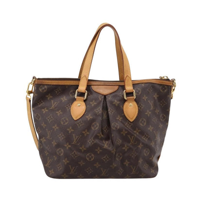 Louis Vuitton Palermo Monogram Canvas, Brown, Canvas, Tote Bag