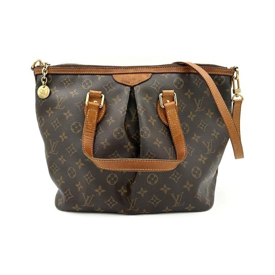 Louis Vuitton Palermo Monogram Canvas, Brown, Canvas, Handbag