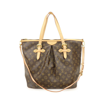 Louis Vuitton Palermo Monogram Canvas, Brown, Canvas, Handbag
