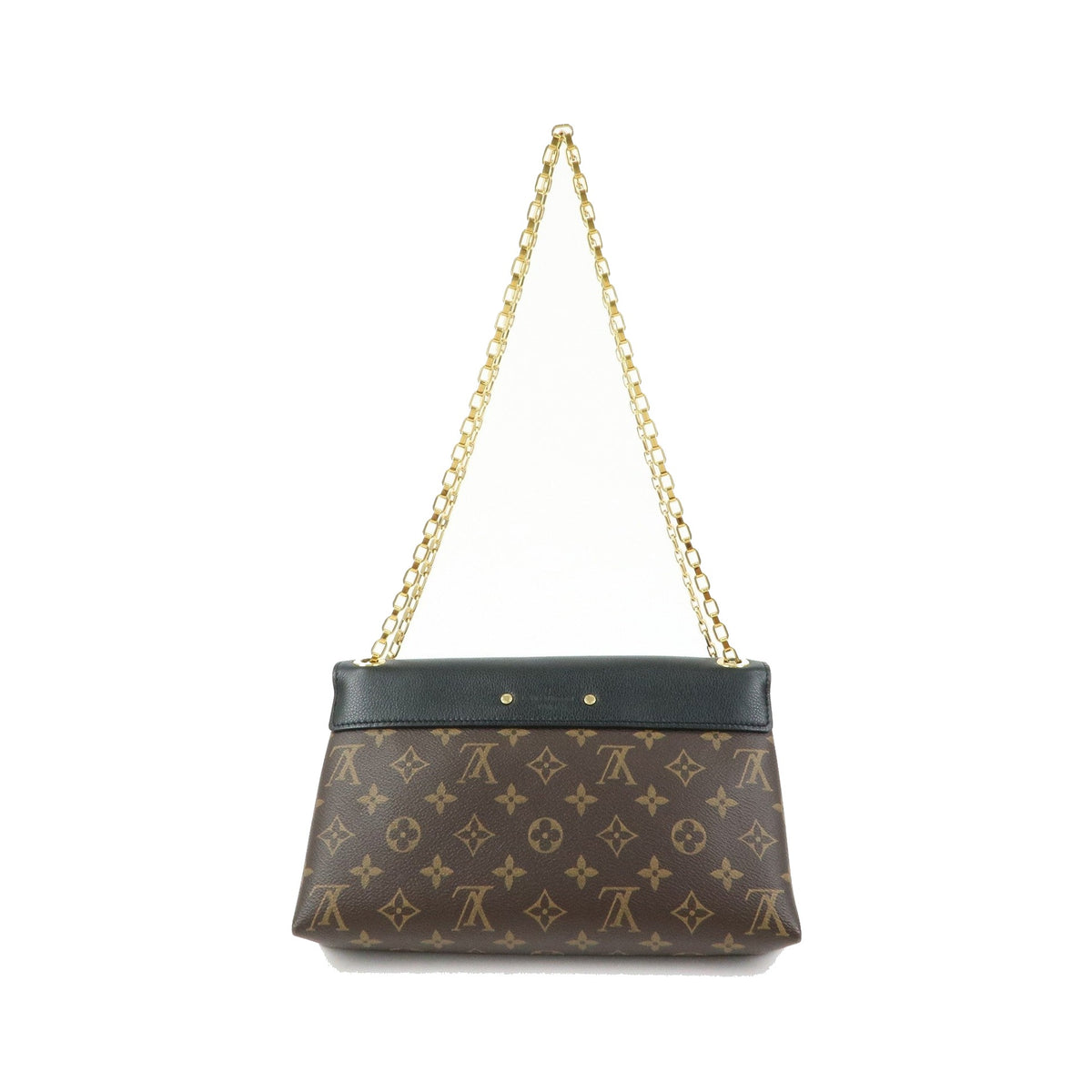 Louis Vuitton Pallas Chain Monogram Canvas and Calfskin, Brown, Canvas, Shoulder Bag