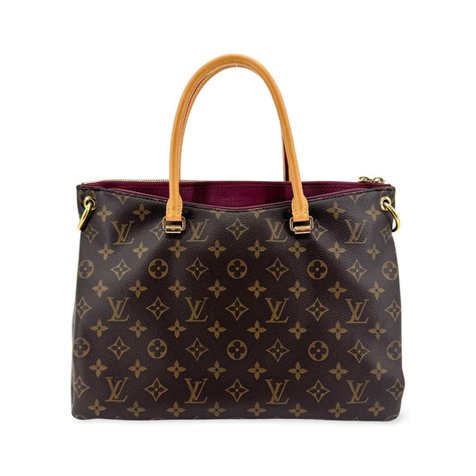 Louis Vuitton Pallas Shopper Monogram Canvas and Calfskin, Brown, Canvas, Tote Bag