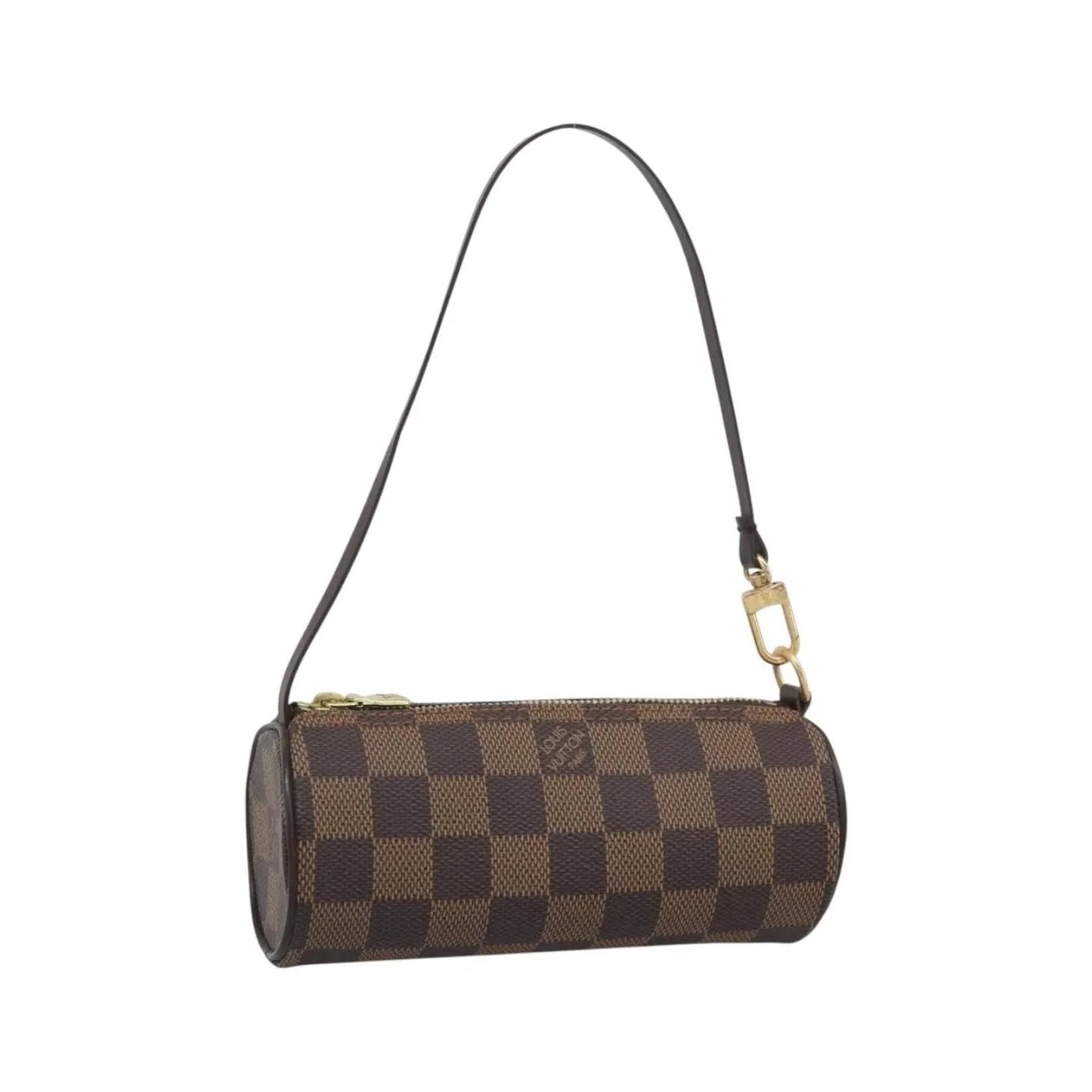 Louis Vuitton Papillon Pochette Damier Ebene, Brown, Canvas, Clutch