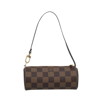 Louis Vuitton Papillon Pochette Damier Ebene, Brown, Canvas, Clutch