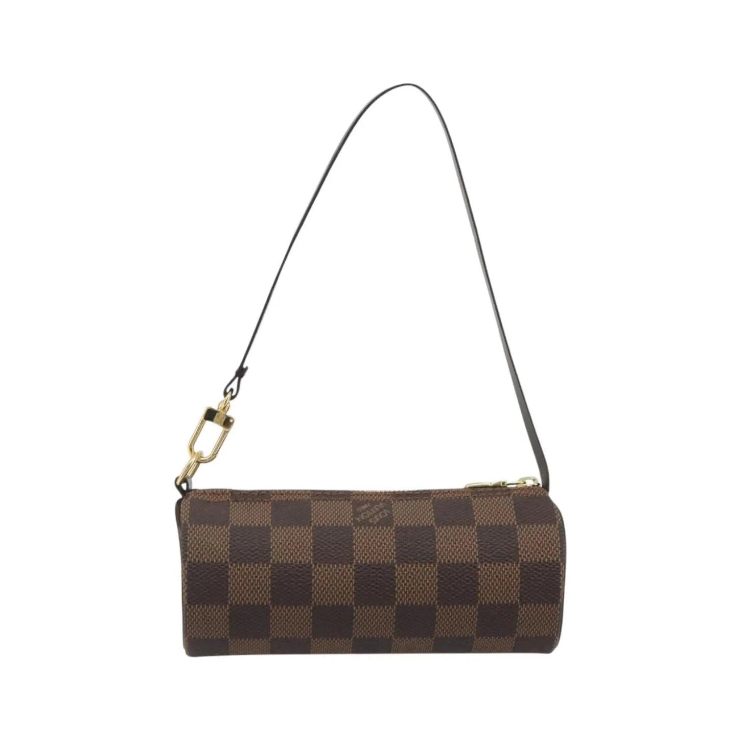 Louis Vuitton Papillon Pochette Damier Ebene, Brown, Canvas, Clutch