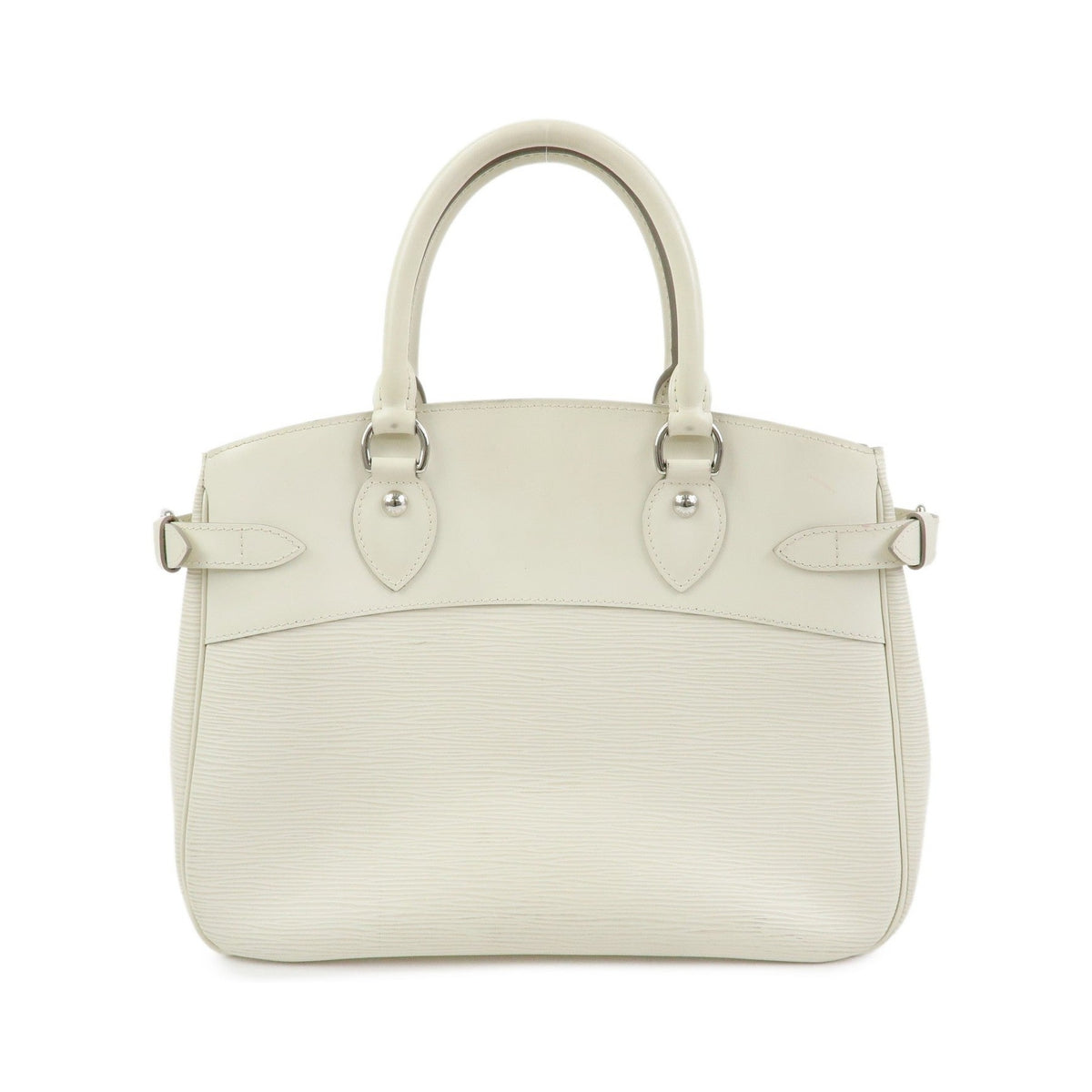 Louis Vuitton Passy Epi Leather, White, Leather, Tote Bag