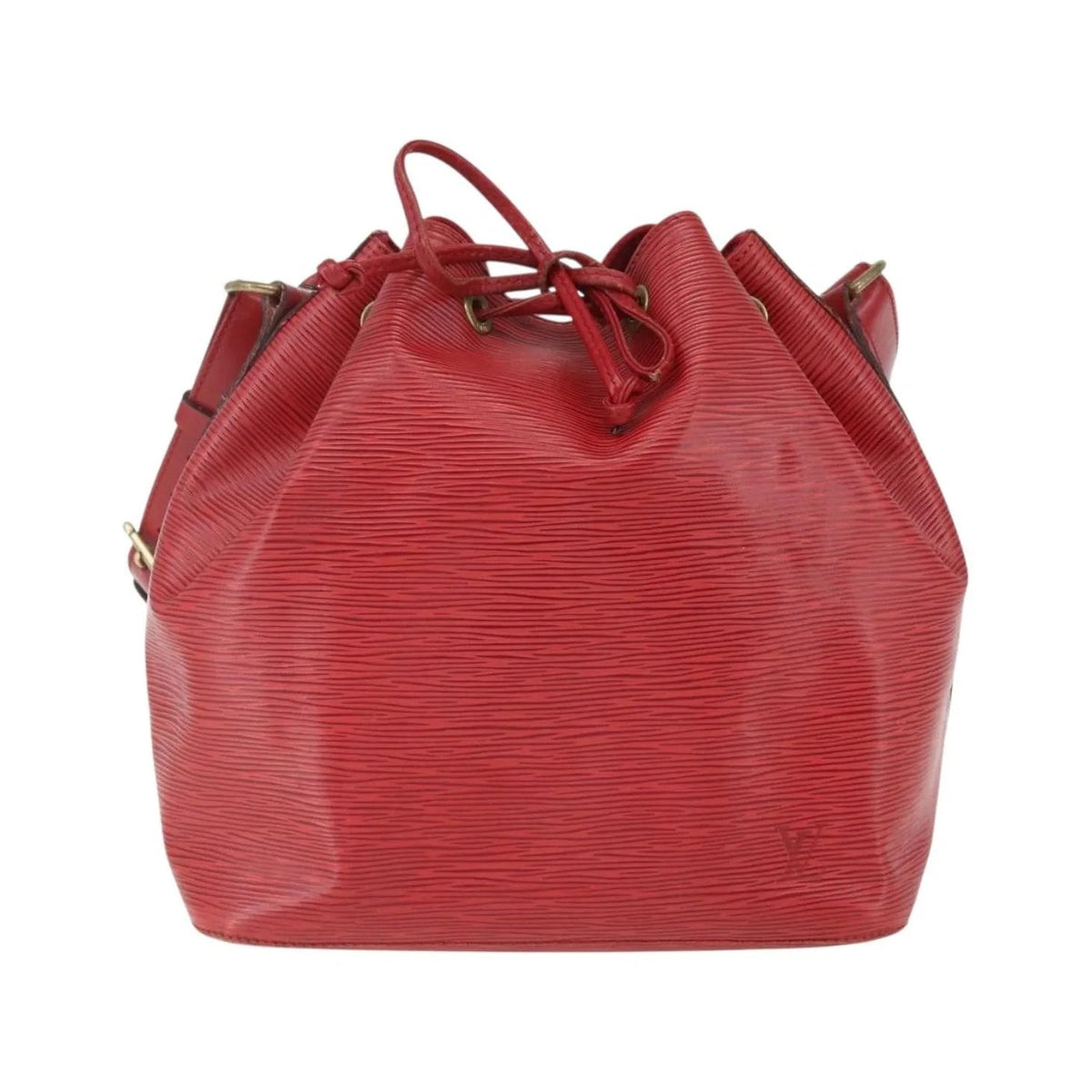 Louis Vuitton Petit Noe Epi Leather, Red, Leather, Shoulder Bag