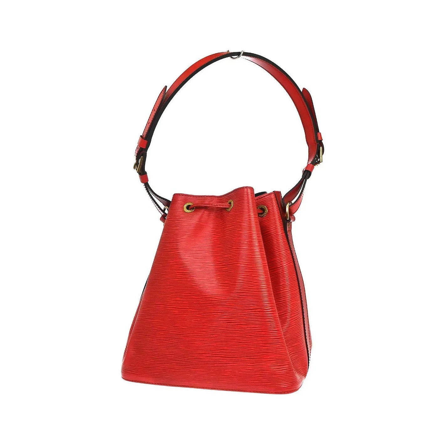 Louis Vuitton Petit Noe Epi Leather, Red, Leather, Shoulder Bag