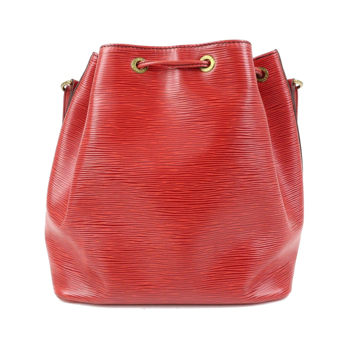 Louis Vuitton Petit Noe Epi Leather, Red, Leather, Handbag