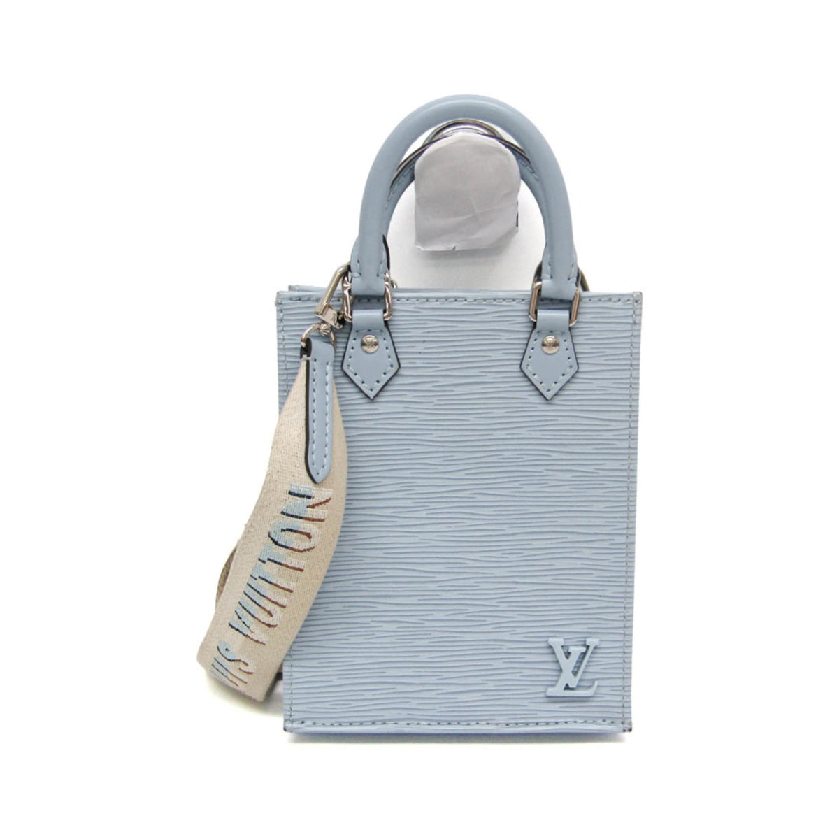 Louis Vuitton Petit Sac Plat Epi Leather, Blue, Leather, Handbag