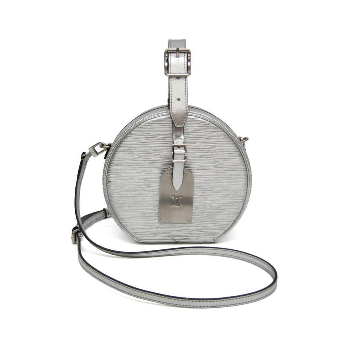 Louis Vuitton Petite Boite Chapeau Epi Leather, Silver, Leather, Handbag
