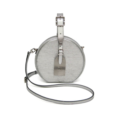 Louis Vuitton Petite Boite Chapeau Epi Leather, Silver, Leather, Handbag