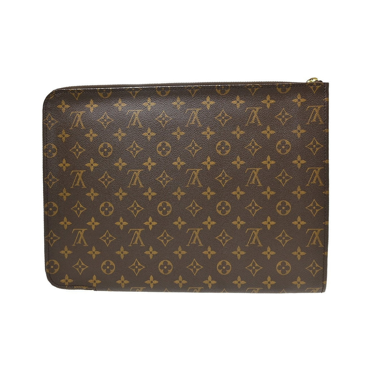 Louis Vuitton Poche Documents Monogram Canvas, Brown, Canvas, Briefcase