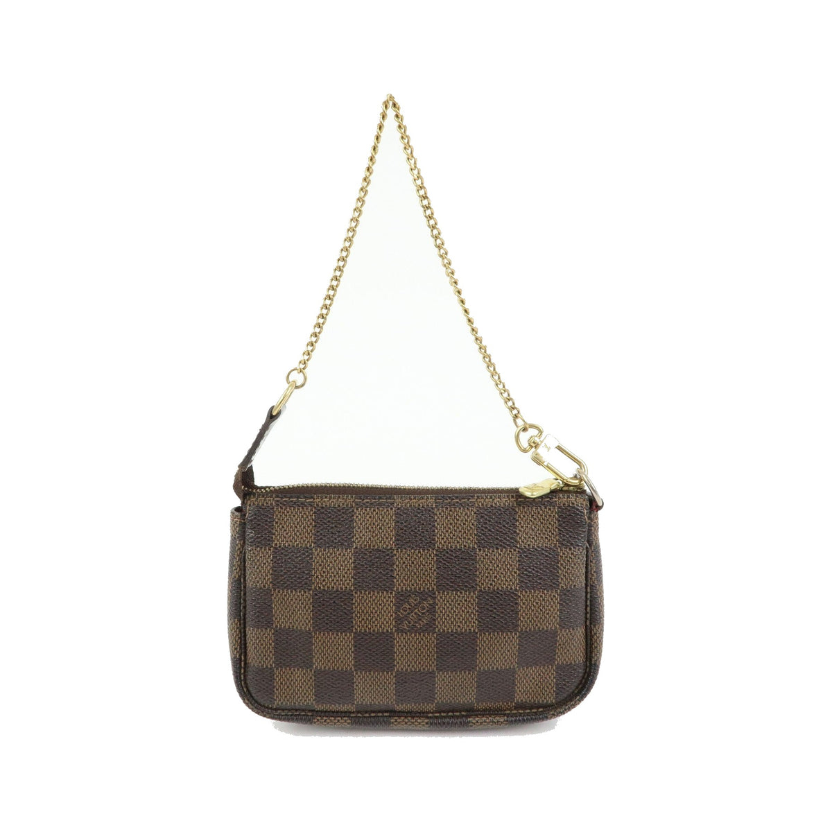 Louis Vuitton Pochette Accessoires Damier, Brown, Canvas, Clutch