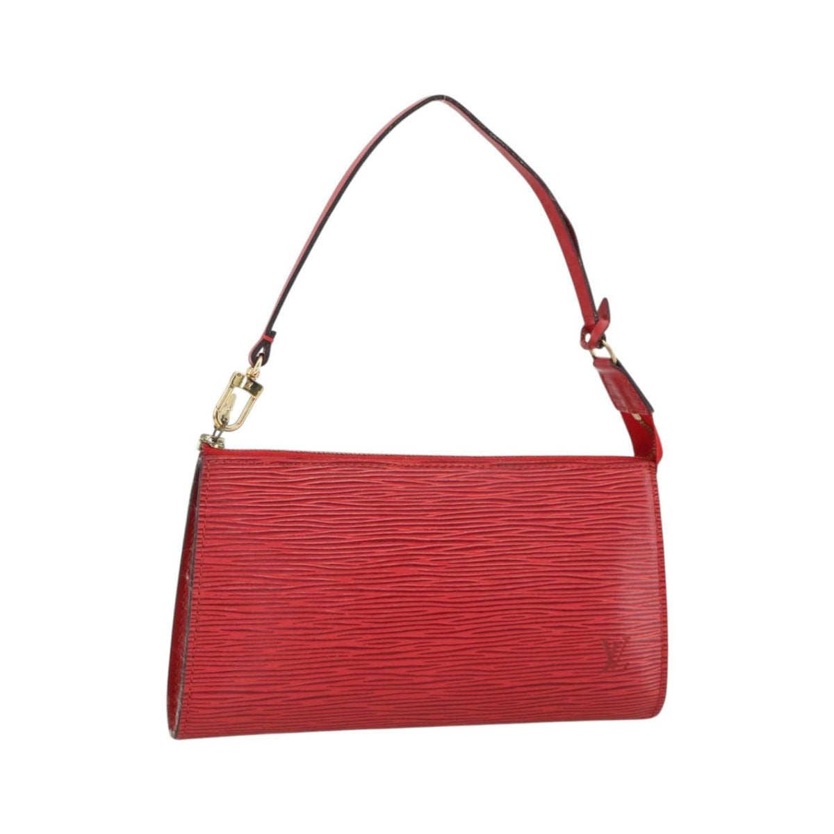 Louis Vuitton Pochette Accessoires Epi Leather, Red, Leather, Wallet