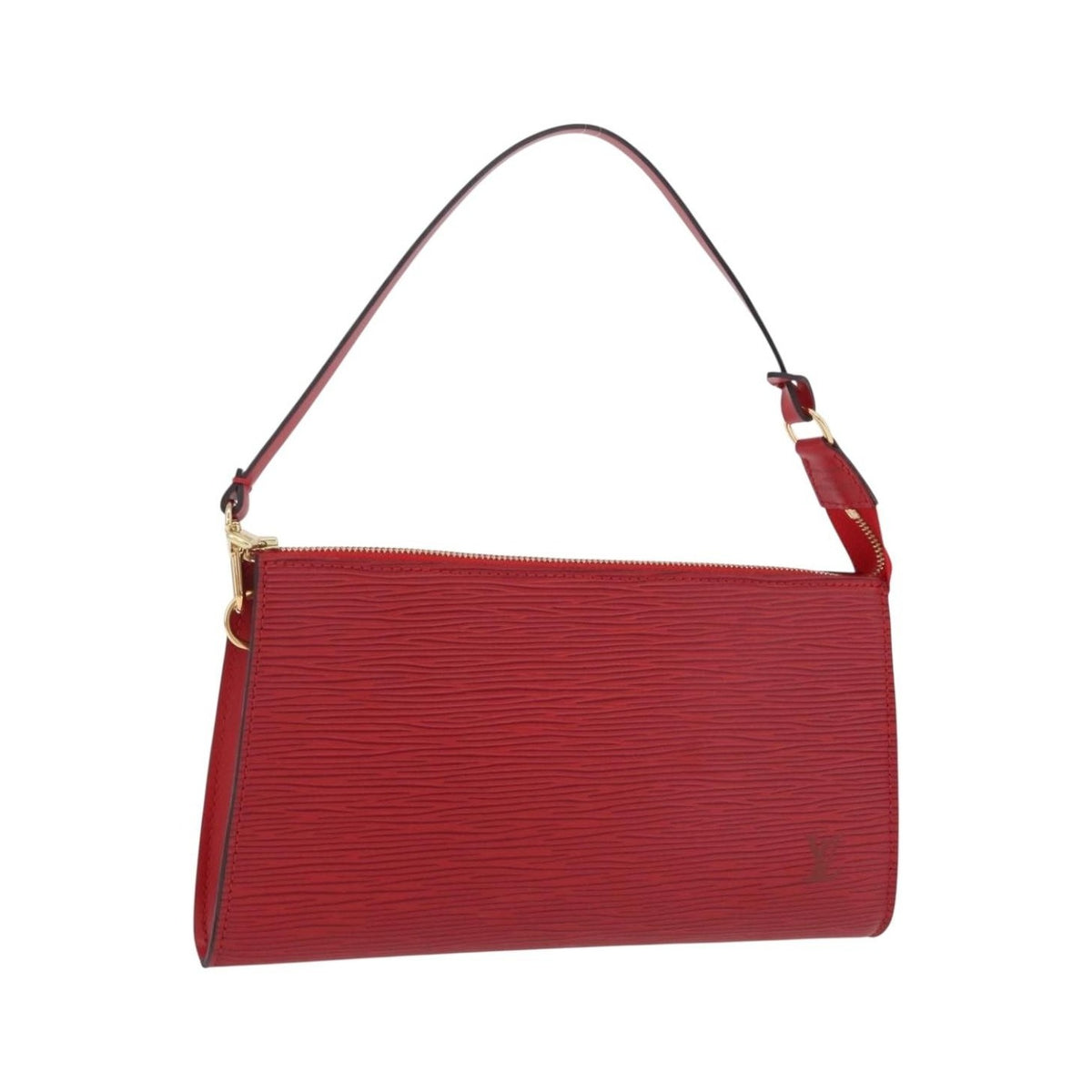 Louis Vuitton Pochette Accessoires Epi Leather, Red, Leather, Clutch