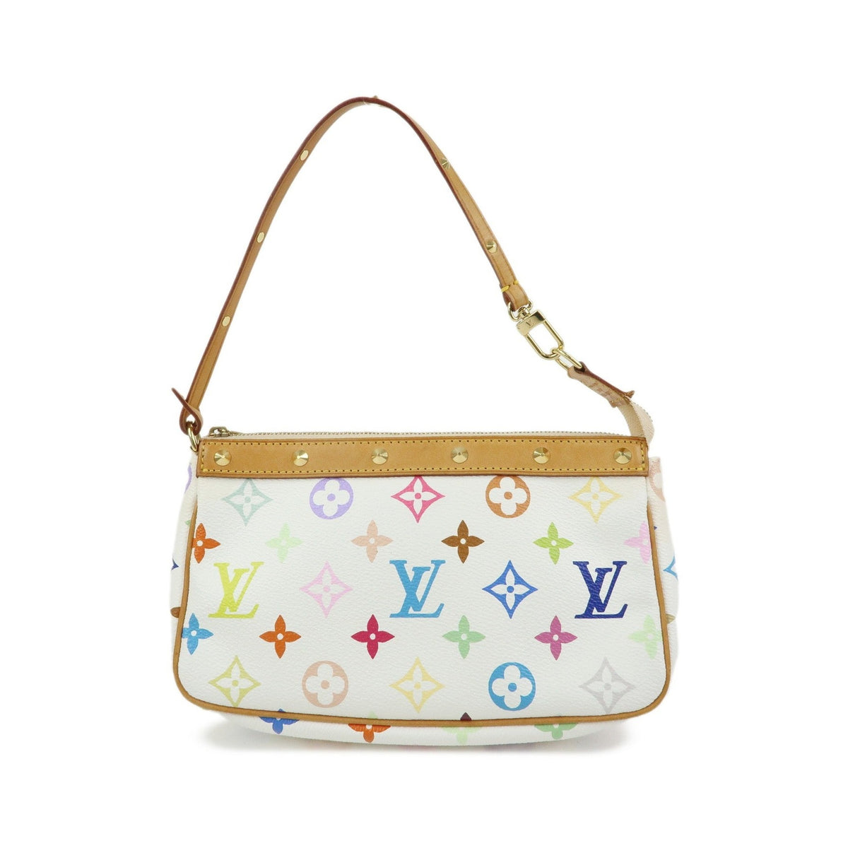 Louis Vuitton Pochette Accessoires Monogram Multicolor, Multicolour, Canvas, Clutch