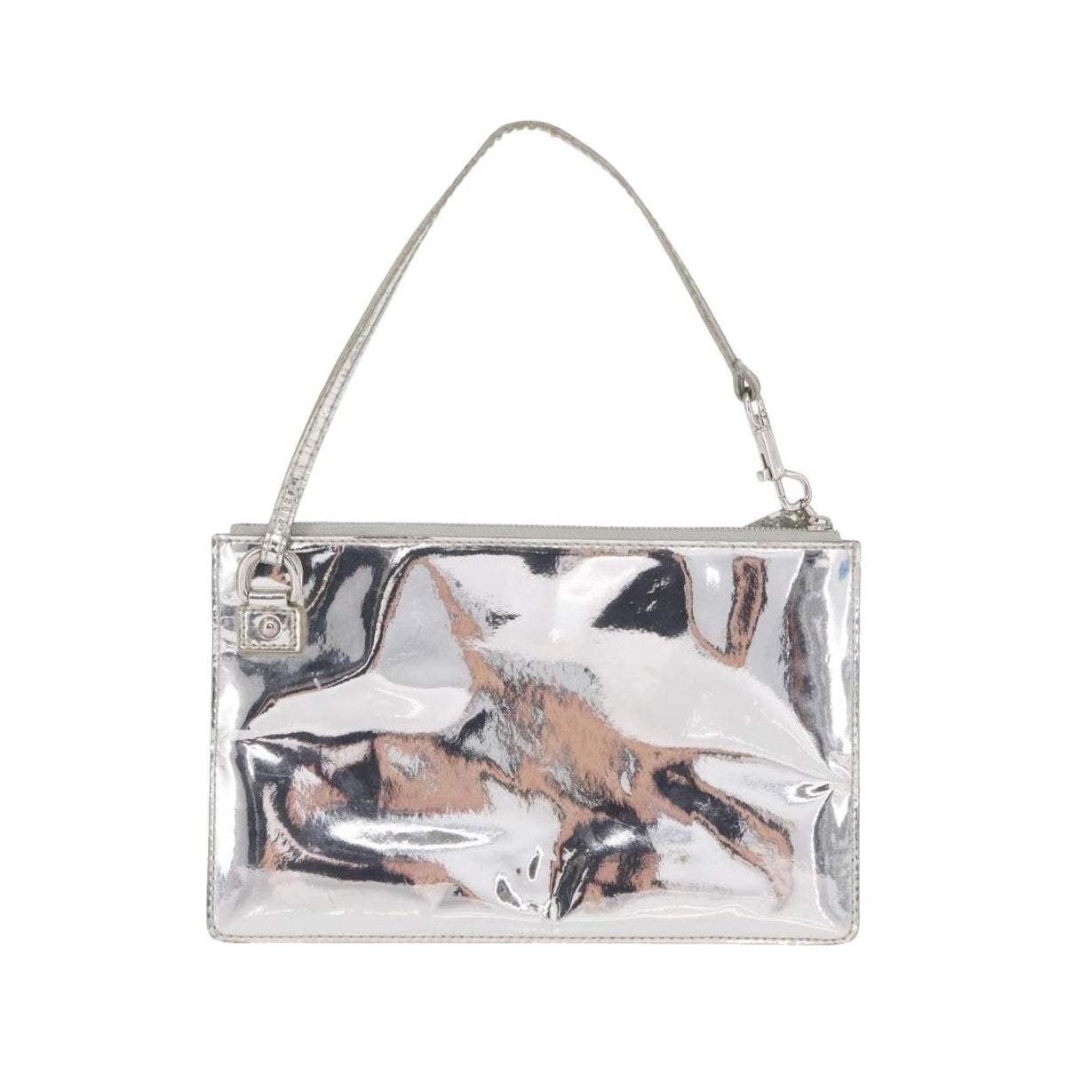 Louis Vuitton Pochette Clutch Monogram Miroir PVC, Silver, PVC, Clutch