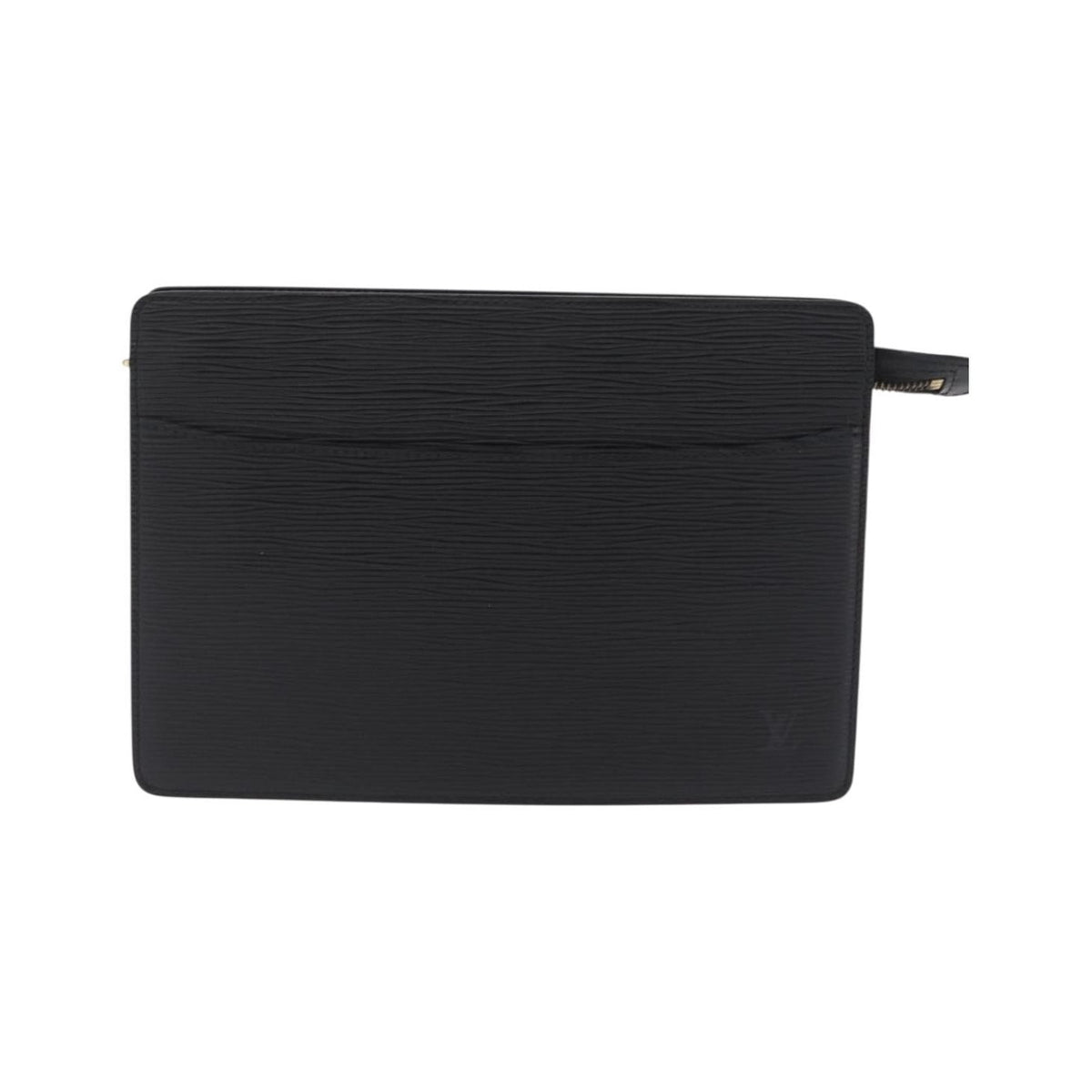 Louis Vuitton Pochette Homme Epi Leather, Black, Leather, Clutch