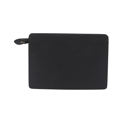 Louis Vuitton Pochette Homme Epi Leather, Black, Leather, Clutch