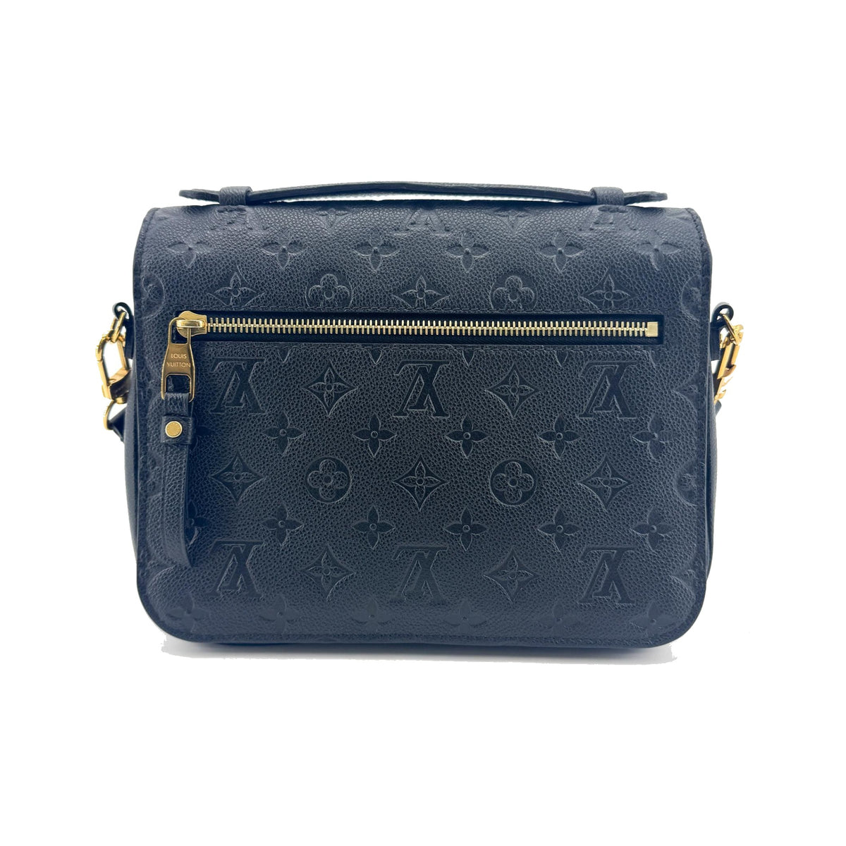 Louis Vuitton Pochette Metis Monogram Empreinte Leather, Black, Leather, Clutch