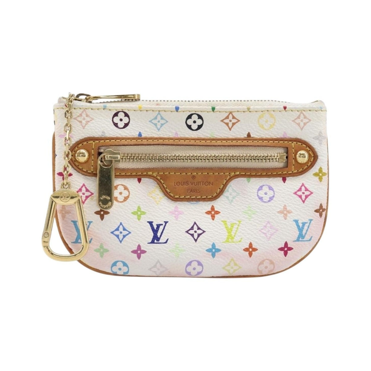 Louis Vuitton Pochette Plate Monogram Multicolor, Multicolour, Canvas, Clutch