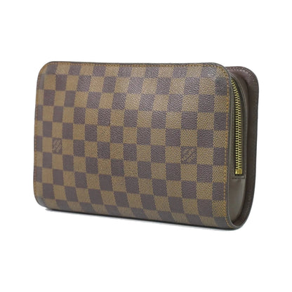 Louis Vuitton Pochette Saint Louis Damier, Brown, Canvas, Clutch