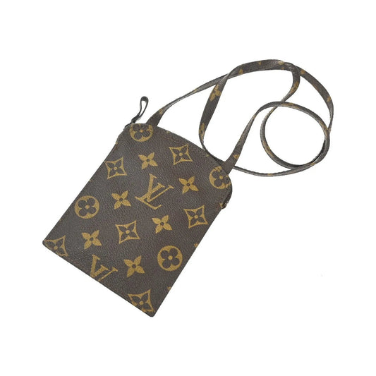 Louis Vuitton Pochette Secret Monogram canvas, Brown, Canvas, Clutch