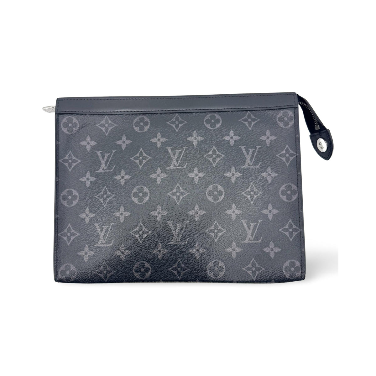 Louis Vuitton Pochette Voyage Reverse Monogram Eclipse Canvas, Black, Canvas, Clutch