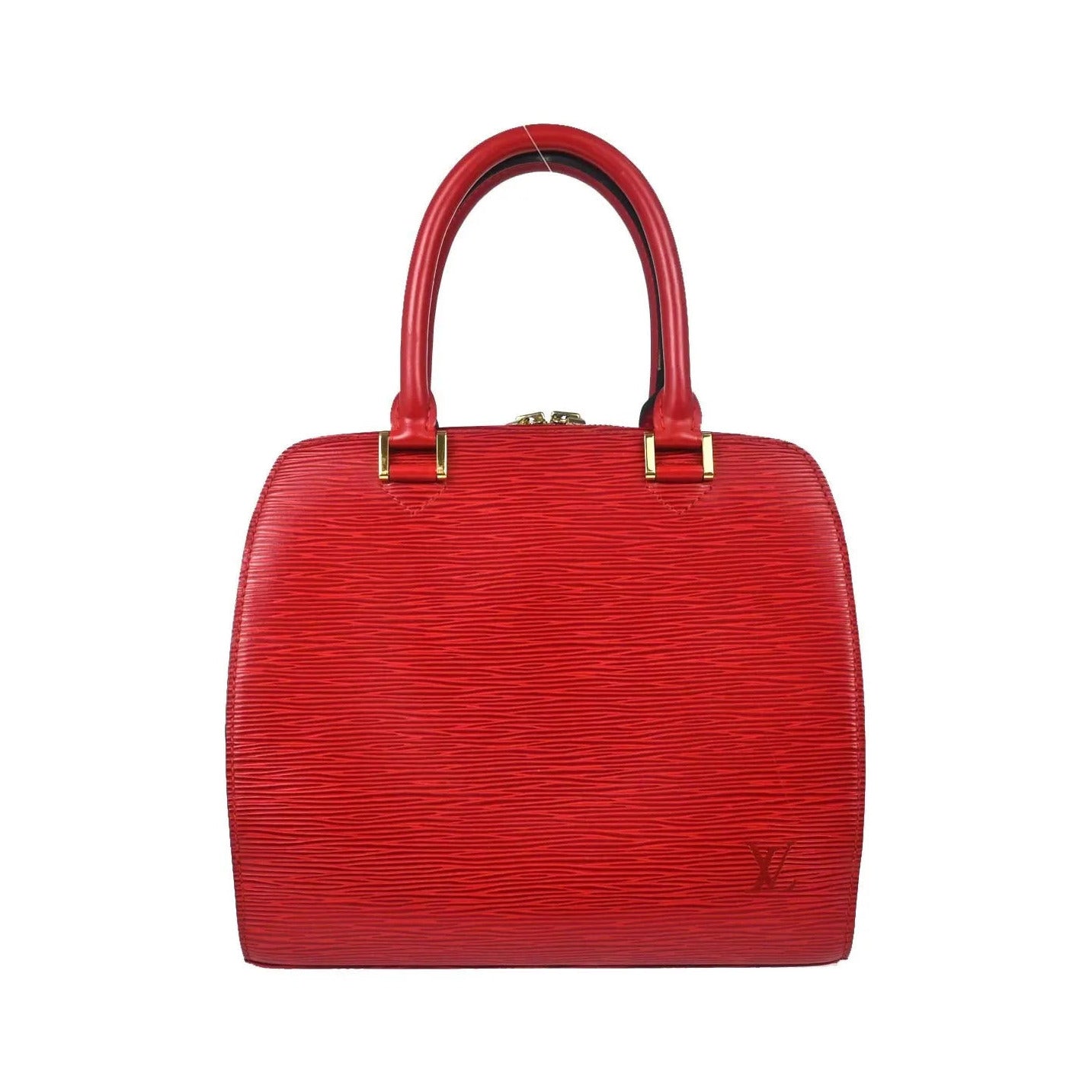 Louis Vuitton Pont Neuf Epi, Red, Leather, Handbag