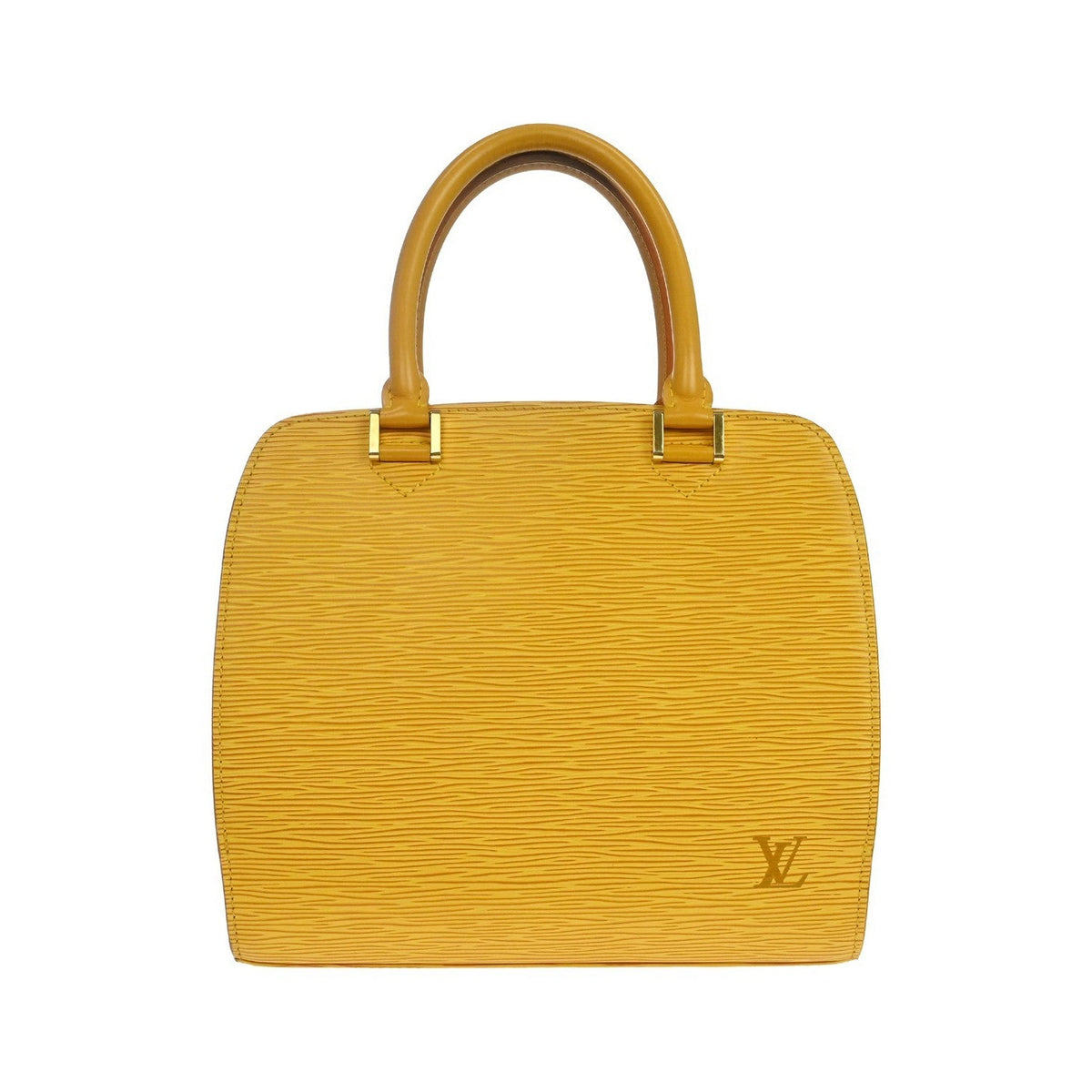 Louis Vuitton Pont Neuf Epi, Yellow, Leather, Handbag