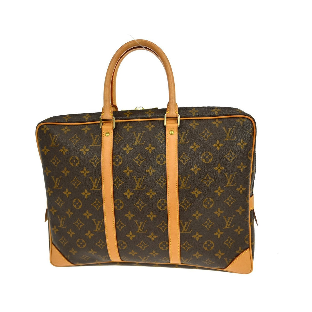 Louis Vuitton Porte-Documents Voyage Monogram, Brown, Canvas, Briefcase