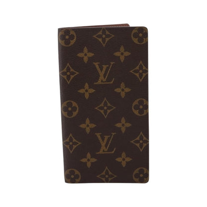 Louis Vuitton Porte Valeurs Checkbook Monogram Canvas, Brown, Canvas, Wallet