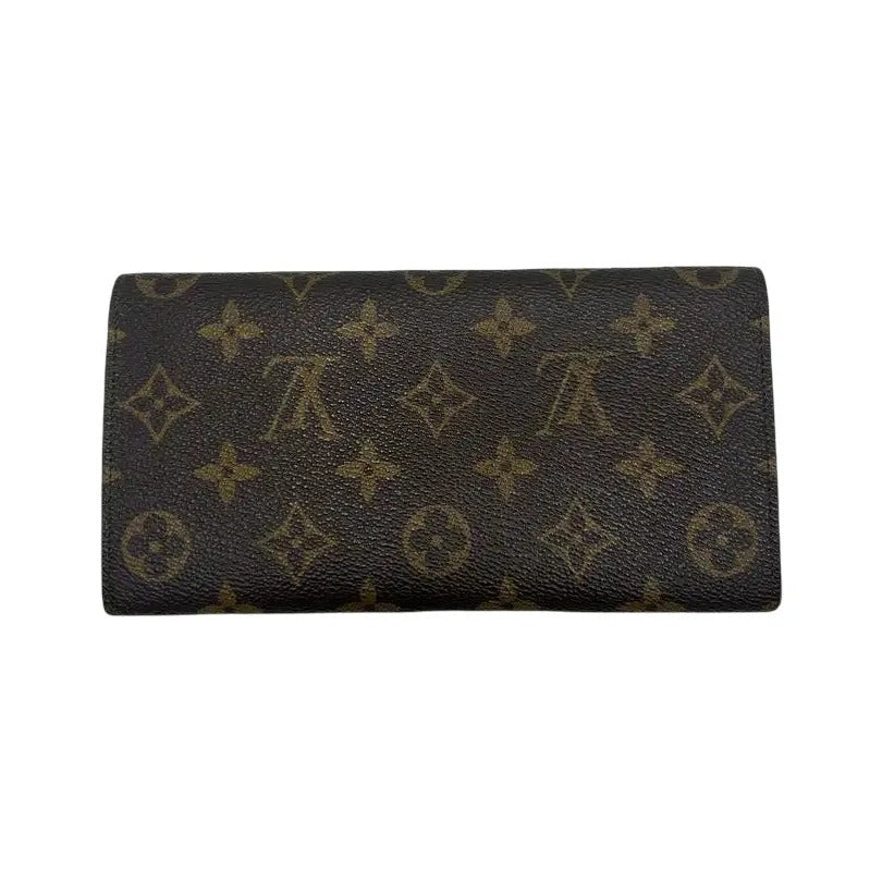 Louis Vuitton Portefeuille Sarah Monogram Canvas, Brown, Canvas, Wallet