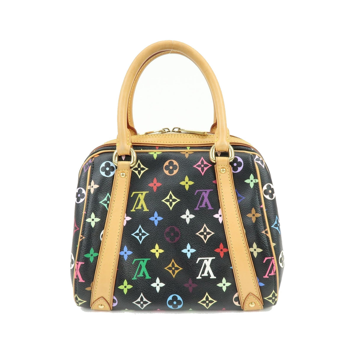 Louis Vuitton Priscilla Monogram Multicolor, Black, Canvas, Handbag